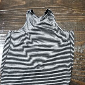 Striped Black and White Tank Top